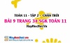 Bài 9 trang 34 Toán 11 tập 2 Chân trời sáng tạo